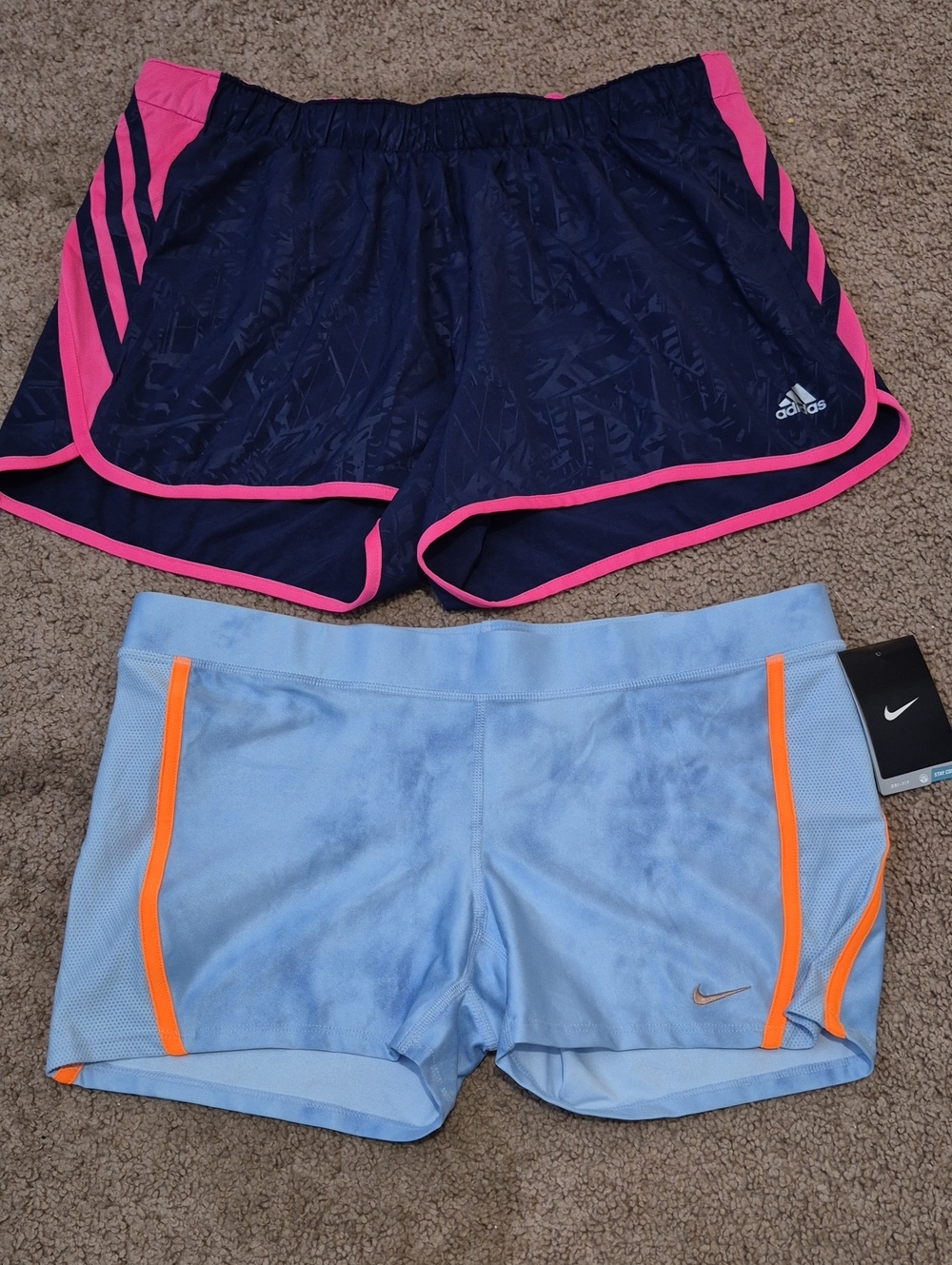 Adidas And Nike Running Shorts Sz L Set Of 2